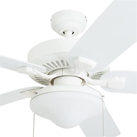 Honeywell Belmar White 52-in LED Indoor/Outdoor Ceiling Fan (5-Blade ...