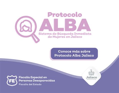 Protocolo Alba Jalisco Fiscalía Especial En Personas Desaparecidas