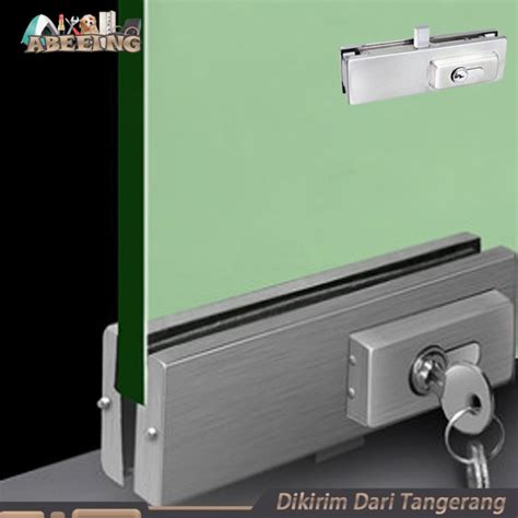 Jual Kunci Pintu Kaca Bawah Cylinder Stainless Patch Fitting Glass Door