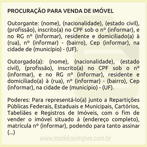 Modelo De Procuração De Fé Pública Guia Completo Sucesso