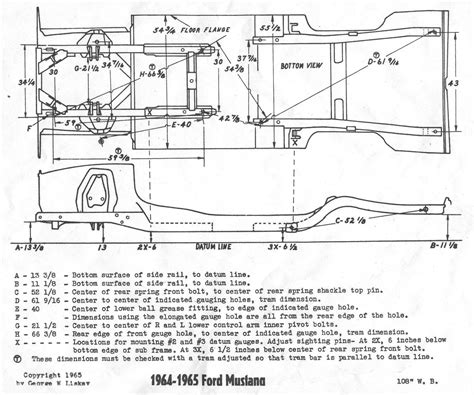 Frame Rail Measurements Vintage Mustang Forums