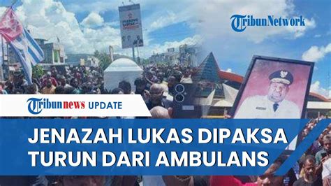 Iringan Jenazah Lukas Enembe Ricuh Massa Teriak Papua Merdeka