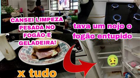 Vlog Organiza O Da Cozinha Desentupi Meu Fog O E Lavei A Geladeira X