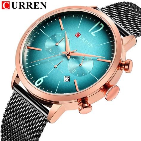 Relógio Masculino Curren 8313 Original De Luxo Todo Funcional Pulseira