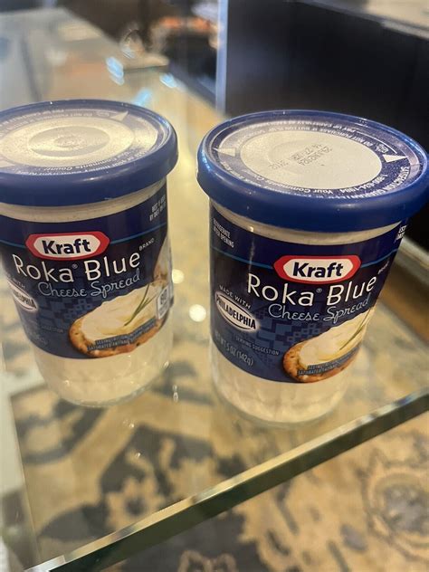 Lot Of 2 Kraft Roka Blue Cheese Spread 5 Oz Each Jar Best By June 29th