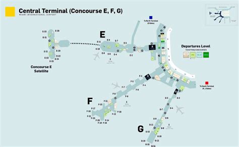 Central Terminal Mia Airport E F G At Miami Airports Gate