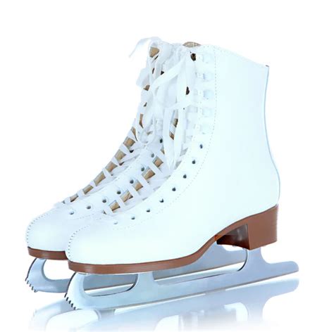 figure skates isolated  white stock photo  belchonock