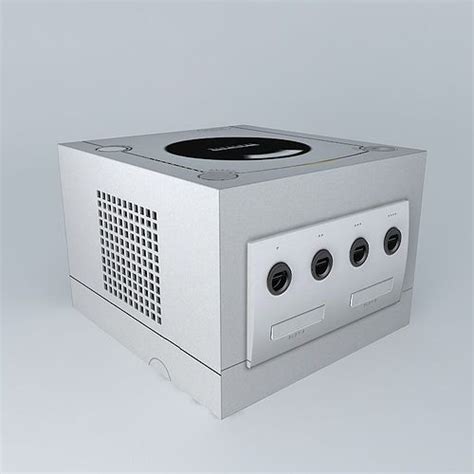 Nintendo Gamecube Game Console Silver White 3D Model CGTrader