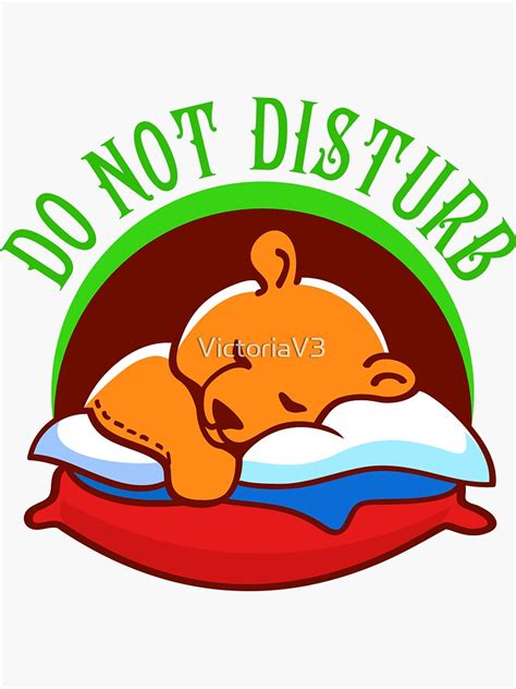 Do Not Disturb Sticker For Sale By Victoriav3 Redbubble