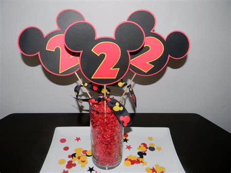 Mickey Mouse Centerpiece Set of 3 Picks