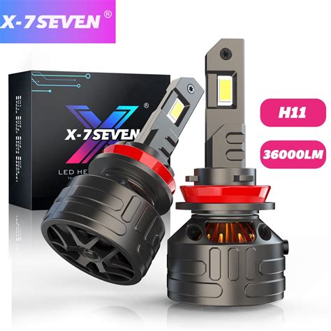 X 7seven X Kronos หลอดไฟหนา LED 160W 36000LM 6500K H4 H1 H7 H11 H8 H9