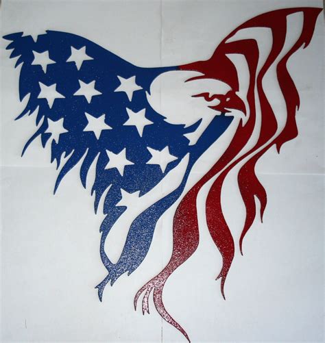 American eagle Flag metal sign