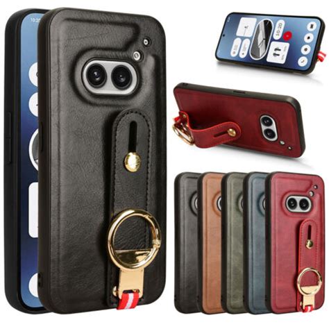 For Nothing Phone 2a Shockproof Wristband Flip Pu Leather Cover Case Ring Opener Ebay