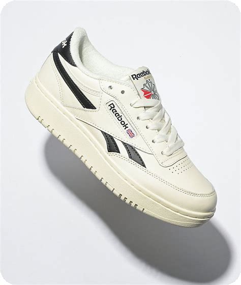 Reebok Club C Double White And Black Shoes Zumiez Black Shoes