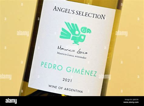 Wine Label Pedro Gimenez Mauricio Lorca Winemaker Wine Of