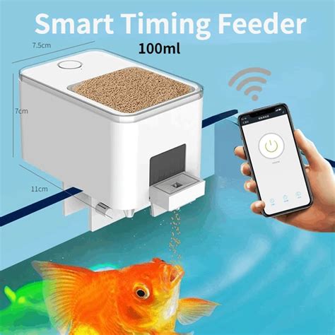 Alimentador Autom Tico Para Pecera De Acuario Temporizador Wifi