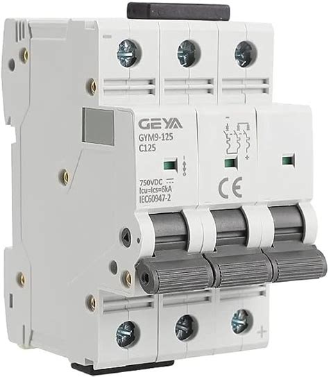 HYCYYFC Circuit Breaker 80A 100A 125A 6KA 3P 750VDC Mini Circuit