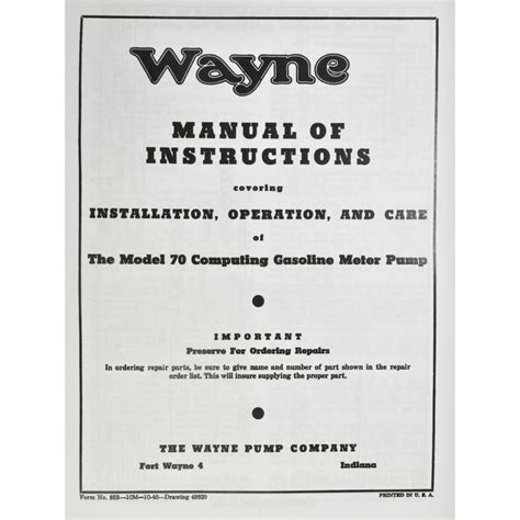 Tokheim 39 Parts Manual Vics 66