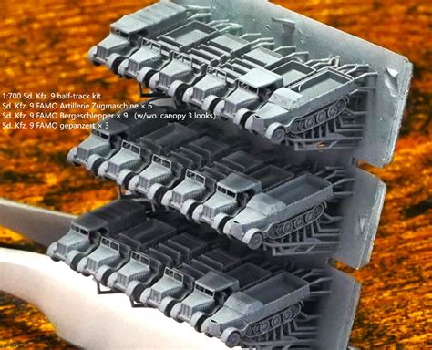 1700 1350 German Half Track Truck Kit Sdkfz 9 Famo Sdkfz 10 Sdk
