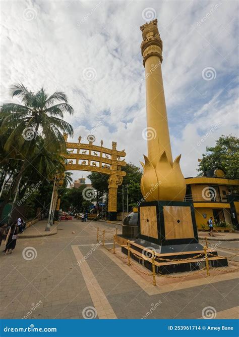 Ashoka Stupa Stambha Replica Located At Dadar Chowpatty Beach Mumbai