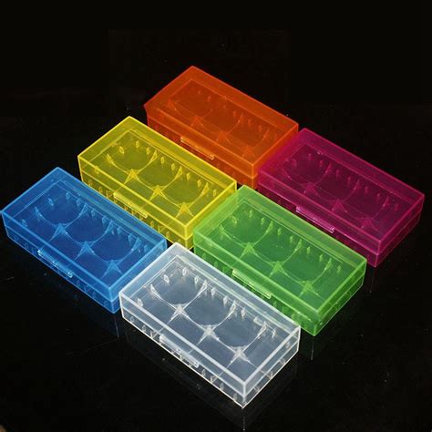Coloful 18650 Батарейный ящик Пластиковый держатель батареи Чехол для ...