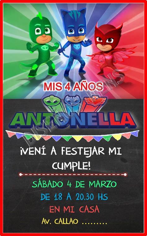 Invitación Digital Tarjeta Virtual Imprimible Cumpleaños 3 040 Pj