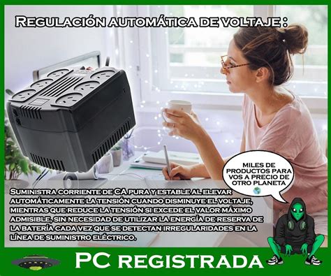 Estabilizador De Tensión Forza 2200 Va Salida De 220v Pcreg PC Registrada