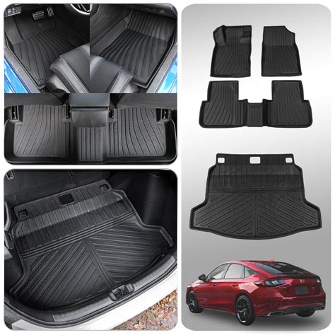 Fit 2022 2024 Honda Civic Hatchback Cargo Mat Cargo Liner Tpe 2023 Civic Hatchback Accessories