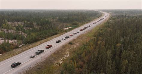 Mass Evacuation In Canadas Northwest Territories As Wildfire Threatens