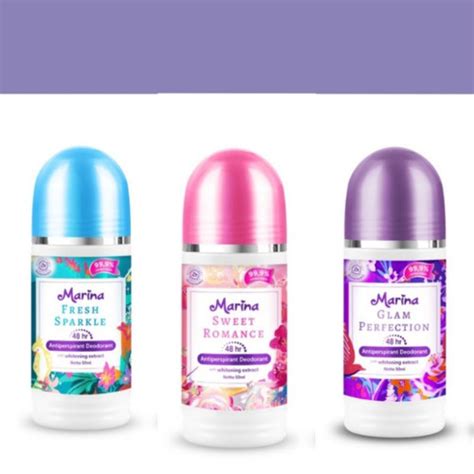 Jual Marina Antiperspirant Deodorant Roll On 50ml Mrn Deo Ungu Kab