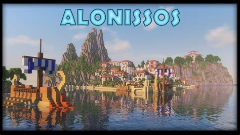 Alonissos Epic Greek Island City Timelapse Build Minecraft