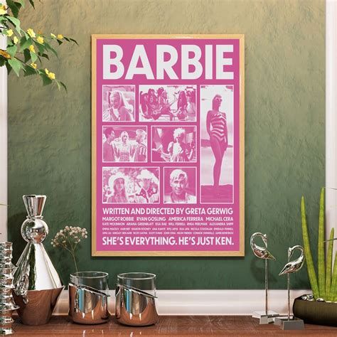 Barbie Poster, Movie Poster Digital Print, Wall Art Living Room Decor ...