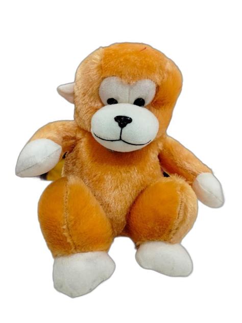 Plush Brown and White Monkey Soft Toy, For Playing at Rs 150/piece in Indore