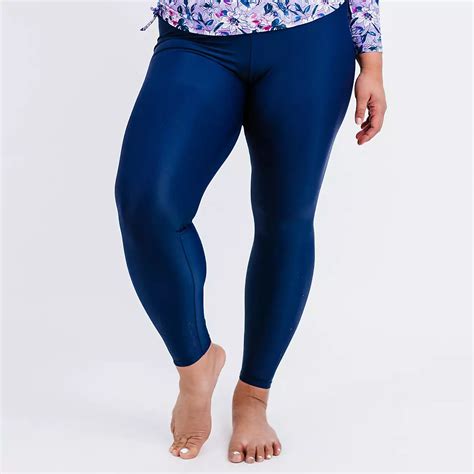 Calypsa Women S Long Plus Size Swim Leggings Academy