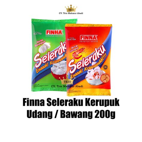 Jual Finna Seleraku Kerupuk Bawang Udang 200g Shopee Indonesia