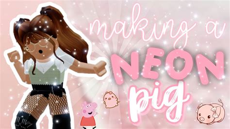 Making A Neon Pig Neon Fly Ride Pig Adopt Me Roblox Youtube