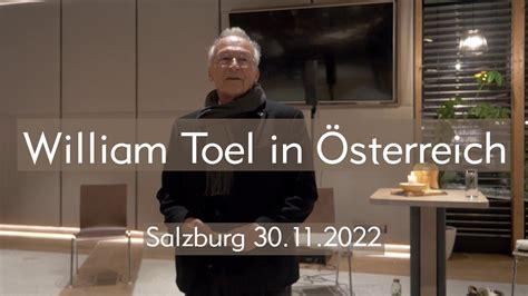 William Toel in Österreich Salzburg am 30 11 2022 YouTube