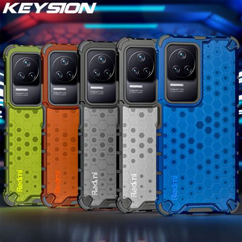 Keysion กันกระแทกเกราะกรณีสำหรับ Poco F4 5กรัมใสรังผึ้งโทรศัพท์ปกหลัง