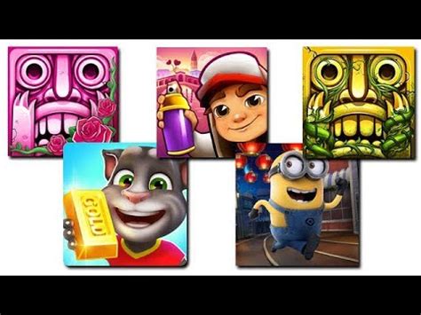 Temple Run Temple Run 2 Minion Rush Tom Gold Run And Subway Surfer