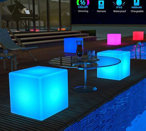 Waterproof Outdoor LED Cube Lights Decor