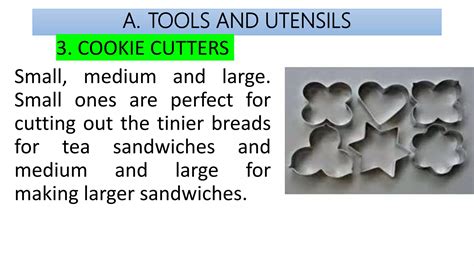 Tools Utensils And Equipment In Preparing Sandwiches PPT