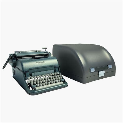 Olympia Typewriter Modelo D Obj Fbx Wrl Max Unknown Free D