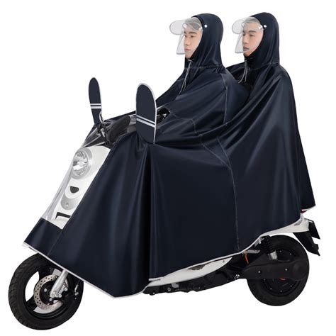 Electric Vehicle Motorcycle Poncho With Visible Dashboard Thickened