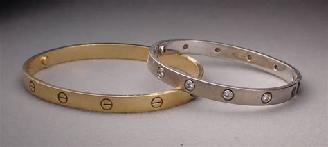 Lot - TWO VINTAGE CARTIER LOVE BRACELETS