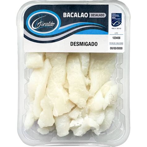 Desmigado MSC De Bacalao Desalado Bandeja 250 G GIRALDO