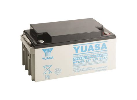 YUASA Plomb Etanche NPC65 12 Applications Cycliques 12V 65Ah Nord