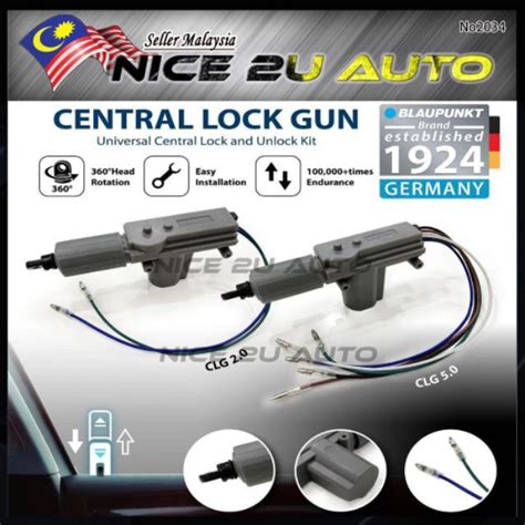 Blaupunkt Central Lock Gun Universal Central Door Lock And Unlock Kit ⚡readystock⚡ Lazada