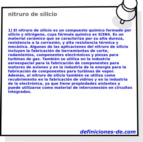 Significado De Nitruro De Silicio