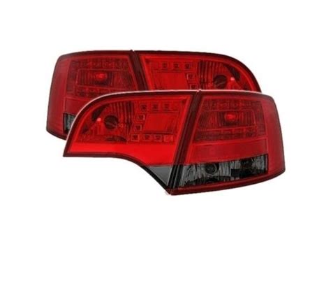 Audi A4 B7 Avant Estate 2004 2008 Red Smoke Vt422 Set Rear Lights Tail