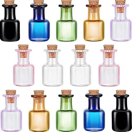 Amazon Tai Dian Mini Glass Color Bottles Rectangle Cute Bottles